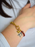 Bracelet "Ambitieuse" – Cornaline & acier inoxydable